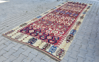 Size ; 165 x 455 cm.
South anatolia, Reyhanli tribe.                        