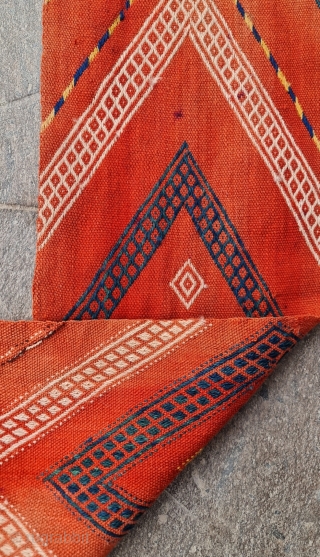 Size : 18x430 cm,
South anatolia , Reyhanli tribe .
Waist belt or tent ornament.

                    