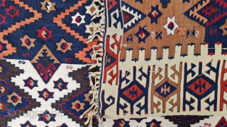 Size : 155 x 330 (cm),
East anatolian kilim, Reyhanlı tribe .                      