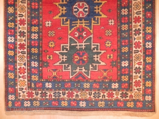 Caucasian Shirvan Lesghi Rug, 19th Century, good condition, as found. Gallery: Binbirdirek Mah, Peykhane Cd, Ucler Sk, Ersoy Han, 48/2, Sultanahmet, Istanbul, 34122, Turkey. Collecting, Buying, Selling, Appraising, Conserving and Restoring Rare  ...