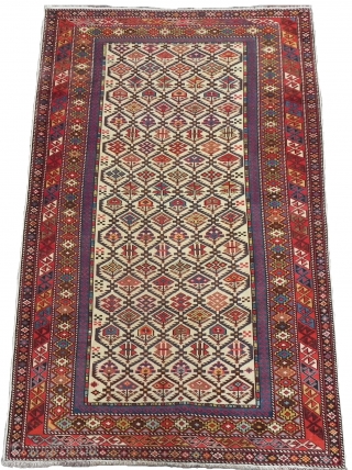 Antique Caucasian Shirvan Rug, 4x6 ft, excellent original condition, late 19th century. rugspecialist.com                    