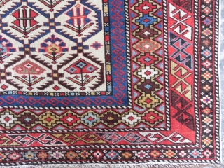 Antique Caucasian Shirvan Rug, 4x6 ft, excellent original condition, late 19th century. rugspecialist.com                    