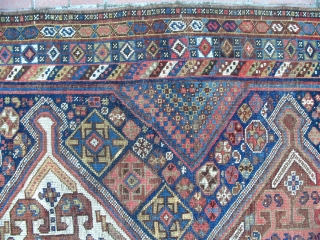 a South Persian tribal rug, 8.2 x 5 ft (250x154 cm), good condition, late 19th century.                 