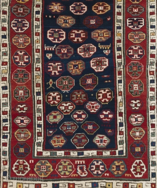 South Caucasian long Rug, 111x264 cm (44x104 inches, no 607), late 19th Century. http://rugspecialist.com/shop/12-antique-rugs?id_category=12&n=218                   