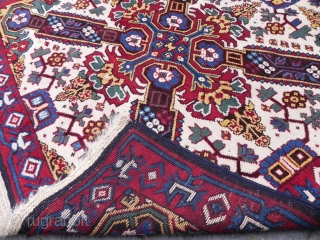 Antique Caucasian Seichur Rug, 3.6x5.7 ft, excellent condition as found, full pile, original ends and sides, recently cleaned, ca 1900             