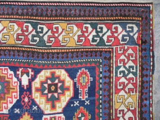 Antique Caucasian Kazak Rug, 5.2x8 ft (159x243 cm), 3rd quarter 19th Century. www.rugspecialist.com                    