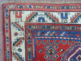 Antique Caucasian Kazak Rug, 225x105 cm, Excellent Condition, late 19th Century. www.RugSpecialist.com , Binbirdirek Mah, Peykhane Cad, Ucler Sokak, Ersoy Apt, No 48/2, Sultanahmet, Istanbul, Turkey. since 1991.     