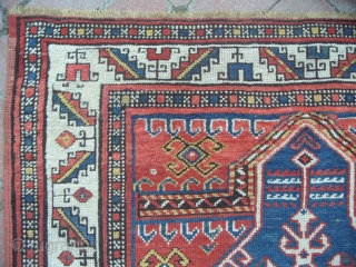 Antique Caucasian Kazak Rug, 225x105 cm, Excellent Condition, late 19th Century. www.RugSpecialist.com , Binbirdirek Mah, Peykhane Cad, Ucler Sokak, Ersoy Apt, No 48/2, Sultanahmet, Istanbul, Turkey. since 1991.     