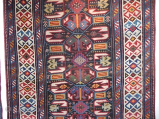 An Antique Caucasian long Rug, 19th Century                          