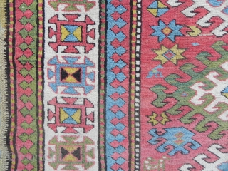 Caucasian Kazak Rug, very good original condition, near full pile, no repairs or issues. second half 19th century. Please ask for images of the new acquisitions.       