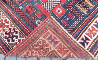 Caucasian Karachov Kazak Rug, 215x123 cm, very good condition, late 19th century.                     