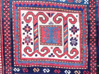 Caucasian Karachov Kazak Rug, 215x123 cm, very good condition, late 19th century.                     