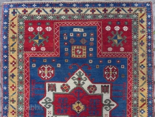Caucasian Fachralo Kazak Rug, dated 1321 (1903 ad), 152 x 111 cm, Excellent Condition and good pile. pls ask for images of the new acquisitions. www.RugSpecialist.com       