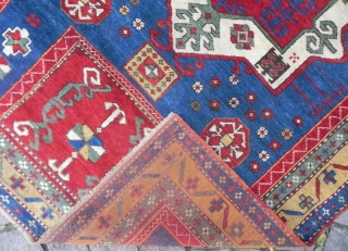 Caucasian Fachralo Kazak Rug, dated 1321 (1903 ad), 152 x 111 cm, Excellent Condition and good pile. pls ask for images of the new acquisitions. www.RugSpecialist.com       