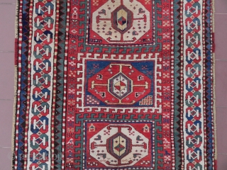 Caucasian Kazak Rug, 255x140cm, Full Pile and excellent condition, 19th century. www.RugSpecialist.com                     