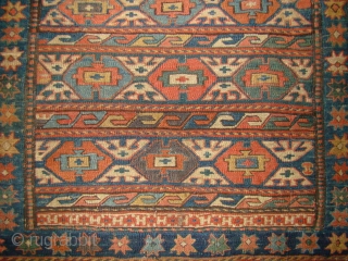 Persian Sumac Bagface, Shahsavan? Kurd? Corners were cut to use as a seat cover, otherwise in great shape. Size: 20X22 inches, 51X56 cm          