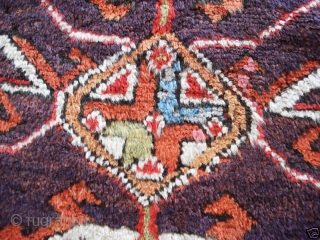 Anatolian Turkish Village Rug. Size: 54X81 inches or 137X206 cm. Good pile, great colors and some old repair. Please ask for detail photos.          