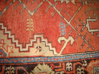 Anatolian Turkish Prayer Rug. 37" X 50" ....Very dirty.                        