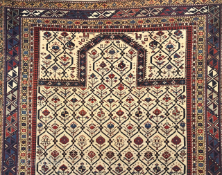 Caucasian Dagestan Prayer rug 

19Th Century Dated Extra Fine in eccellent conditions

165 x 126 cm

more info info@anatoliantappeti.com

www.anatoliantappeti.com                