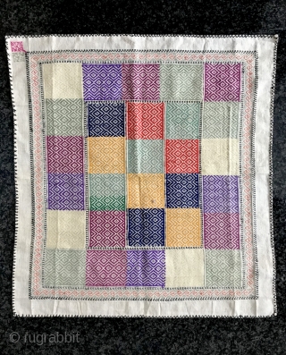 A fine example of Afghan Hazara silk embroidered ceremonial textile. These very fine textiles were used as wrapping for a clay tablet with scripture known as Turbah (part of prayer ritual of  ...