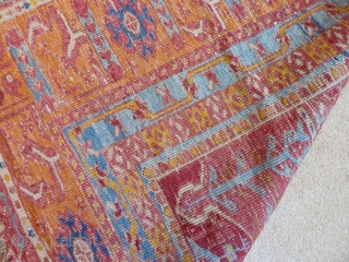 A beaten and faded Anatolian prayer rug, but still has plenty of charm. Late 19th Century, 195 x 122 cm. Friendly price.           