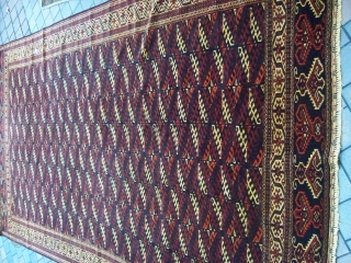TURKMAN VERY GOOD CONDITION HARD TO GET THIS SIZE AGE CIRCA 60 YEARS     SIZE:7.6 *13.3 FT 
JALAL CARPETS
21 CUCADEN RD #01-06 SINGAPORE
TEL:65-81706907/65-62351477       