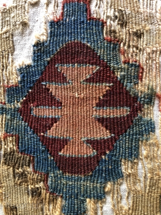 Early Anatolian kilim. This kilim is definitely an 18th century example possibly even predating the 18th century.  Certain colors and weave characteristics indicate this.  The kilim is pretty much all  ...