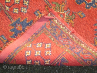 Ushak/Oushak rug, very dusty, end losses, late 19th.century/c1900, 160 x 99cm                      