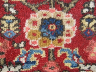 Sultanabad rug, 4' 2" x 6' 9".  Probably circa 1930's or 1940's is my best guess.  Overall very nice condition.  Ends and sides are 100% intact and nicely secured.  ...