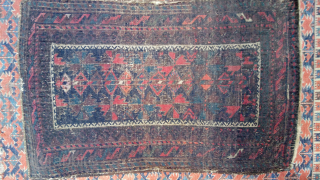 Baluch Bonanza #3: Antique Baluch balisht, very fine weave, luscious wool, silk highlights, 22 x 36 inches / 56 x 90 cm. -- SOLD.- Please check out my other antique Baluch pieces  ...