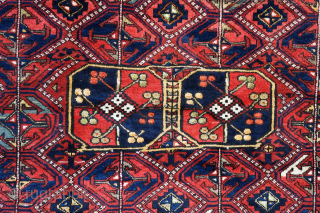 A 19th Century Kurdish rug. Piled in both silk and wool. Good pile. 300cm x 134cm                 