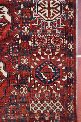 Tekke main carpet, good condition for age. 258cm x 197cm                       