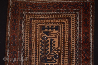 Beautiful Antique  Camelground Baluch small tent rug  circa 1900's 
Very nice kind of a Tree of life patern  size aproximately 126 x 76 cm
need a little wash it is  ...