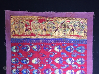 İndian Mochi Textiles 19th Century Size:100x52cm/ 40x20 inches                         