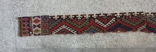 Central Anatolian Hotamış Kilim Fragment 19th Century...
Size:426x31Cm / 14”x1’1”                        