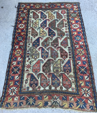   Caucasian Rug 19th Century
Size:130x203Cm/ 6’9”x4’3”                          