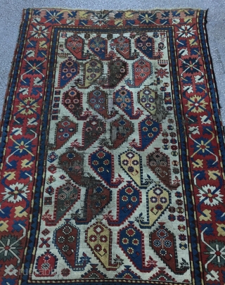   Caucasian Rug 19th Century
Size:130x203Cm/ 6’9”x4’3”                          