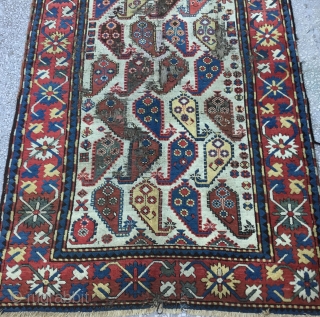   Caucasian Rug 19th Century
Size:130x203Cm/ 6’9”x4’3”                          