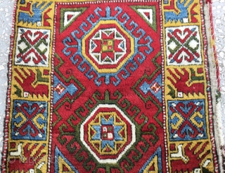 Central Anatolian Yastik “Konya-Derbend”
Size:89x55Cm / 38x21 inc                          