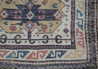 Late 19th century Zakatala rug
   size:175 x 134 Cm
              5'9"x4'6""        