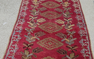 Central Anatolian 19th Century Kirsehir runner
 Size:391 x 101 Cm 
12'11"x3'4" Please take the time to view my other pieces. Thanks            