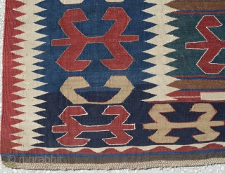 Caucasian Kazak Kilim, Circa 19th Century(some place had been repaired)
size:246x178 Cm
8'4"x6"                      