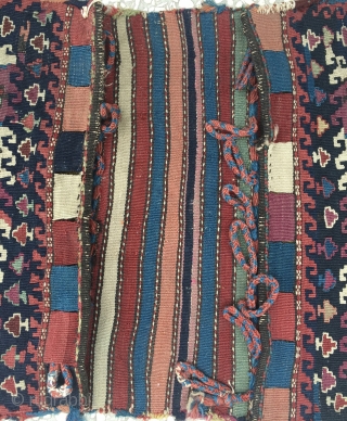  Iran End of 19th. c kilim saddle bag. 
size:130 X 48cm / 4'4" X 1'7"                 