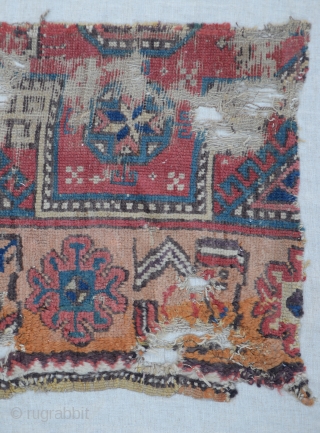 18th Century 
Central Anatolian
 Konya Rug Fragment.Size 115 x 177 Cm
                       ...