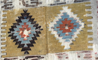 Konya Kilim Fragment,(Seydisehir)
Beginning of 19th Century 
Size: 153 x 295 cm]
         5" x 7'9"           