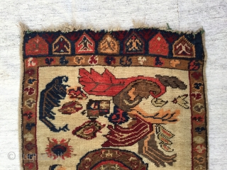  Central Anatolian Yastik (KONYA) unusual design 
Quarter of the 20th Century
size:95 X 52 cm
                  