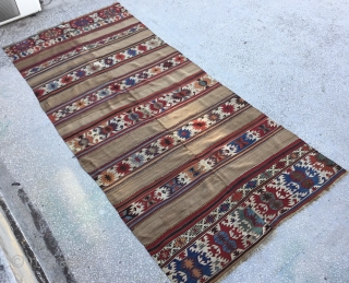 West Anatolian ‘Aydın’Kilim 19th Century
Size:165x370Cm. /  5’5’x12’3”                         