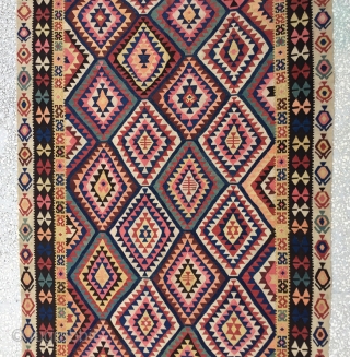 Caucasian Kilim Size/144x328 / 4’8x10’9”                            