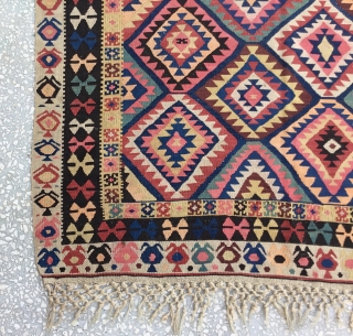 Caucasian Kilim Size/144x328 / 4’8x10’9”                            