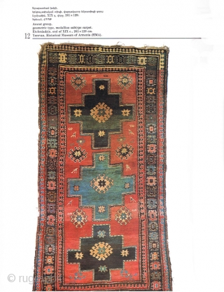 Book. Armenian Carpet by Manya Ghazarian 
Los Angeles 1988, 234 Color Plates 288 pp, New 
Armenian/English text
                